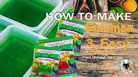 How to Make GULAMAN in 3 EASY STEPS .